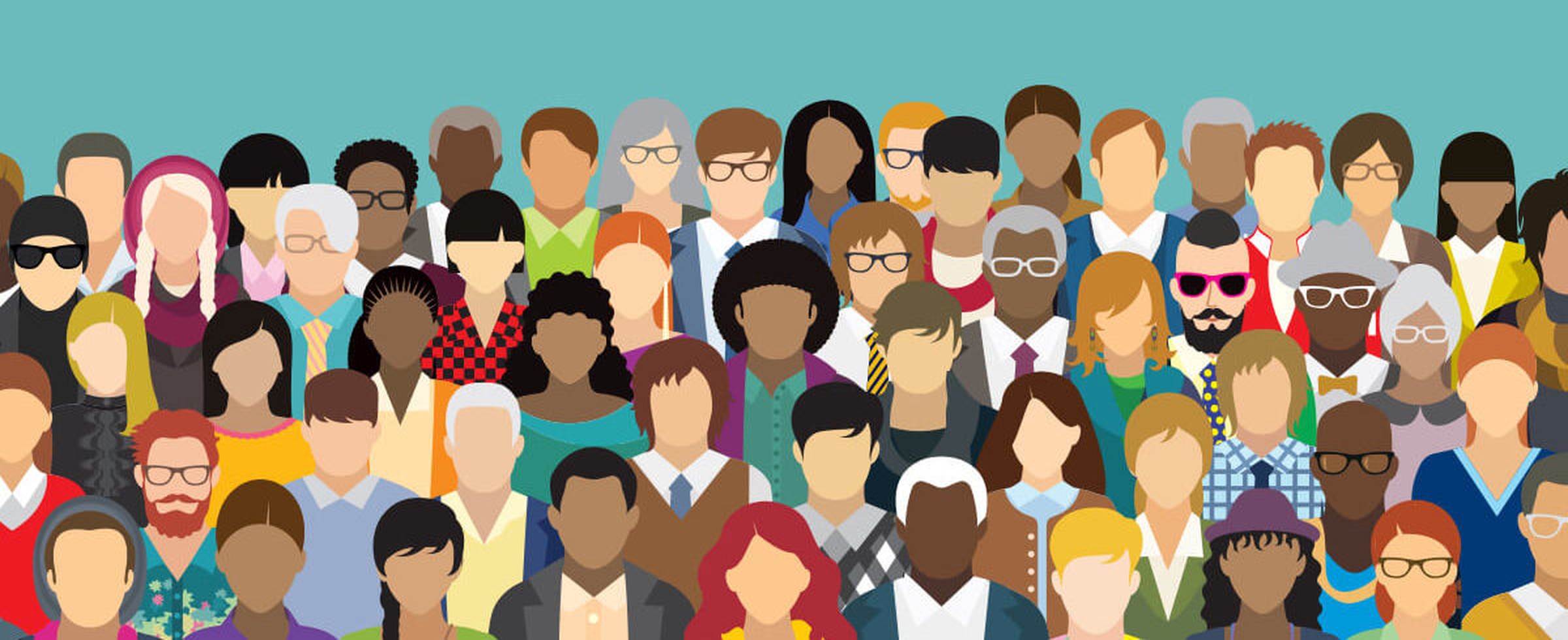 A diverse crowd of people