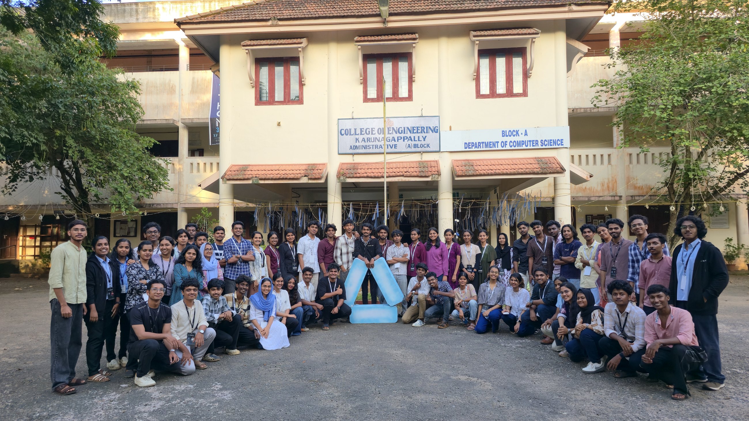 IPRECON organizing team at College of Engineering Karunagappally
