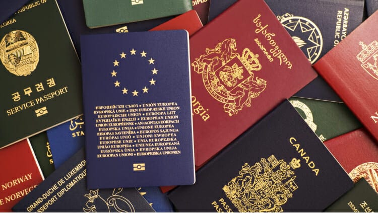 Passports from around the world